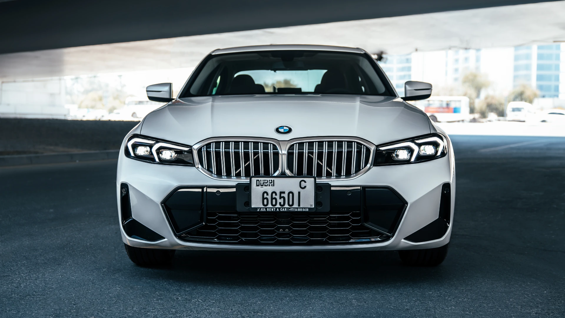 BMW 320i 2024 WHITE RENTAL IN DUBAI - undefined